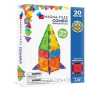 MAGNA-TILES Kit de Construction magnétique Combo 20 pièces - La Marque Originale de Construction magnétique