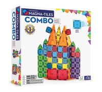 Magna-Tiles Kit de Construction magnétique Combo 62 pièces, la Marque Originale de Construction magnétique