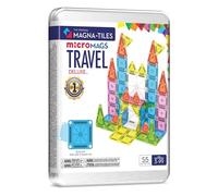 Magna-Tiles - Kit de construction magnétique Travel Set Deluxe 55 pièces (90365) Neuf