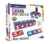 Magna-Tiles MicroMAGS Learn Numbers Kit de Construction magnétique 56 pièces
