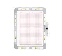 MagnaHoop RE28B JA809MK Cerceau à broder magnétique pour Janome MC 500E 550E Memory Craft Elna Expressive 830, etc. Cadre magnétique en métal pour machine à broder 200 x 280 mm