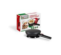 MAGNANI Crêpière électrique professionnelle, Poêle antiadhésif, Crêpière avec poignée, Crêpière revêtement anti-adhésive, avec fouet, spatule et assiette inclus, 20 cm