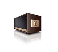 Magnat Prime Classic | Enceinte Active au Look rétro | Bluetooth aptX, AUX-in, amplificateur de Classe D intégré | Mocca foncé