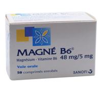 Magné B6 Magnésium - Vitamine B6 48mg/5mg Comprimés Enrobés 60
