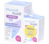MagneBplusD® Femina | Magnésium, Vitamines B et Vitamine D Comprimé(S) 120+30 pc(s)