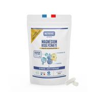 Magnésium Bisglycinate 1500 mg - 1mois - Vitamine B6 - Stress, Fatigue & Sommeil - Haute Absorption & Haute Concentration - 120 Gélules - Fabriqué en France - Nutrivie