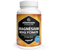 Magnésium Bisglycinate 1500 mg, Gélules Hautement Dosé et Vegan, 300 mg de Magnésium Élémentaire, 120 Gélules pour 2 Mois, Sans Additifs, Fabriqué en Allemagne