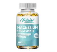 Magnésium Bisglycinate 200 mg (120 gélules) Complément alimentaire, Muscle, Os, Coeur, Sommeil