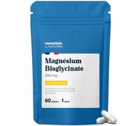 Magnesium Bisglycinate 240mg + Vitamine B6, 60 Gélules Végétales - 1 Mois