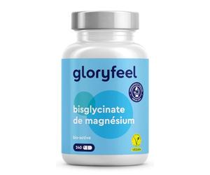 Magnésium Bisglycinate - 300 mg de Magnésium Élémentaire/Dose Journalière - 240 Gélules, 2 Mois d'Approvisionnement - Doux sur l’Estomac, Vegan, Hautement Dosé