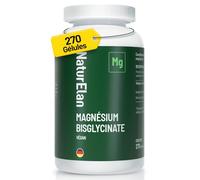 Magnésium Bisglycinate 300mg - 270 Gélules Vegan, Soulager le stress et la fatigue, Absorption Supérieure au Magnésium Marin, Testé en laboratoire, fabriqué en Allemagne