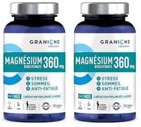 Magnesium Bisglycinate 360 mg GRANIONS - Anti-Stress Fatigue - Vitamine B6 (Lot de 2)