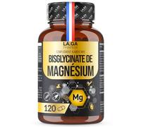 MAGNESIUM BISGLYCINATE avec Vitamines B6, B5 et B1. Combat Efficacement la Fatigue et le Stress. Magnesium Fort Dosage 120 Gélules. Bisglycinate de Magnésium Sans Gluten et Sans Lactose