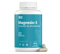 Magnésium Bisglycinate, Citrate et Malate | Complexe 3 en 1 | Anti-Fatigue et Anti-Stress | Haute Absorption et Biodisponibilité Maximale | 190 Gélules | Enérgie, Sommeil et Récupération Musculaire