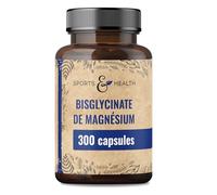 Magnésium Bisglycinate en Gélules 300-400mg par Portion Quotidienne Végan