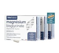 Magnesium Bisglycinate | Fatigue intense épuisement anti stress anxiété angoisse | vitamine b6 taurine | Haute absorption | 3 mois | Made in France | Laboratoire NaturAvignon