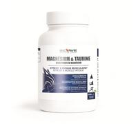 MAGNÉSIUM BISGLYCINATE + TAURINE & VITAMINE B6-180 Gélules Végétales - Fatigue, Stress, Sommeil & Contraction Musculaire - Haute Assimilation - Cure Flexible - Eric Favre