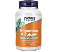 Magnésium & Calcium 100 Comprimés Par Now Foods