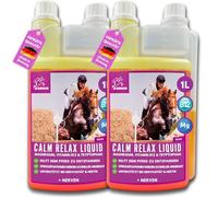 Magnésium cheval vitamine B12 I Calm I Anti-stress pour calmer les nerfs L tryptophane liquide I VIT B 12 pour l'anxiété Relax pour le transport I soutient la sérénité cheval nerveux haute dose 2*1L