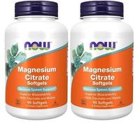 Magnésium Citrate Avec Glycinate & Malate Nerveux 2X90gels Ou 1X180 NOW Foods