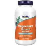 Now Foods Citrate de Magnésium Softgels, 180 capsules