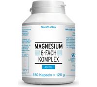 Magnésium complexe octuple 400 mg gélules 180 pc