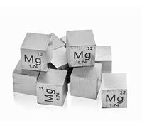 Magnesium cube densité, Magnesium métallique cube 10 x 10 x 10 mm pur à 99,9 % par collection d'éléments