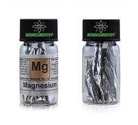Magnésium Élément 12 MG, Feuilles en Flacon de Verre avec Etiquette