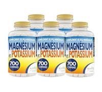 Magnésium et Potassium 3500 comprimés - Citrate de magnésium et de potassium - Contre la fatigue et l'épuisement physique, la chaleur, sels minéraux organiques hautement assimilables