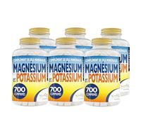 Magnésium et Potassium 4200 comprimés - Citrate de magnésium et de potassium - Contre la fatigue et l'épuisement physique, la chaleur, sels minéraux organiques hautement assimilables