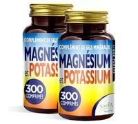 Magnésium et Potassium 600 comprimés - Citrate de magnésium et de potassium - Contre la fatigue et l'épuisement physique, la chaleur, sels minéraux organiques hautement assimilables