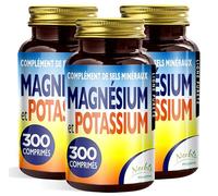 Magnésium et Potassium 900 comprimés - Citrate de magnésium et de potassium - Contre la fatigue et l'épuisement physique, la chaleur, sels minéraux organiques hautement assimilables