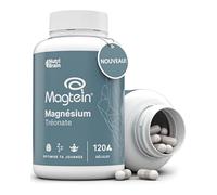 Magnésium L-Thréonate | Haute dose 2000 mg de Magtein® pur | Absorption optimale | 120 Gélules | Mémoire, Concentration, Sommeil profond
