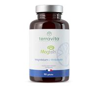 Magnésium L-Thréonate Magtein® | 2000 mg par Dose | Capacités Cognitives : Apprentissage, Mémoire et Concentration | Assimilation Cérébrale Inégalée | 90 Gélules Vegan | Made in France | Terravita