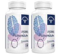 Magnésium liposomal 2000 mg hautement dosé, 60 gélules molles - sans OGM, facilement assimilable (60 unité (Lot de 2))