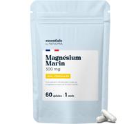 Magnesium Marin 300 mg + Vitamine B6, 60 Gélules Végétales - 1 mois