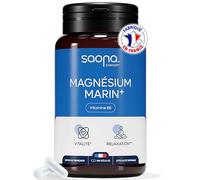 Magnésium Marin 300 mg - Vitamine B6 | Fatigue - Stress - Sommeil | 4 mois de cure | 120 Gélules | Fabriqué en France