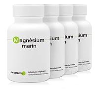 MAGNÉSIUM MARIN * PACK 3+1 GRATUIT * 300 mg / 240 gélules * Titré à plus de 55% en magnésium élément * Energie (fatigue), Équilibre émotionnel, Performances sportives (douleurs musculaires)