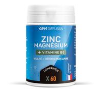 Magnésium marin + Zinc + B6 - Vitalité - Détente Musculaire - 60 comprimés - GPH DIFFUSION