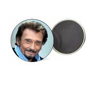 MAGNET 37MM badge JOHNNY HALLYDAY idée cadeau ORIGINAL PERSONNALISATION ROND