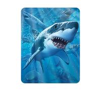 Magnet 3D LiveLife - Grand Requin Blanc de Deluxebase. Aimant lenticulaire Puissant pour frigo 3D. Magnet décoratif Enfants & Adultes avec Illustrations sous Licence Artiste renommé Jerry LoFaro