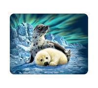 Magnet 3D LiveLife - Phoque du Groenland de Deluxebase. Aimant lenticulaire Puissant pour frigo 3D. Magnet décoratif Enfant & Adulte avec Illustrations Licence Artiste renommé Steven Michael Gardner