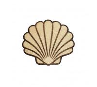 Magnet Aimant Coquille Saint-Jacques Bois Gravé Souvenir Compostelle décoration frigo Artisanal 4cm