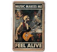 Magnet Aimant frigo Music Makes me Feel Alive Rock Punk