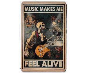 Magnet Aimant frigo Music Makes me Feel Alive Rock Punk