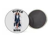 MAGNET Badge métier super boss femme direction idée cadeau personnalisé