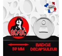 Magnet Décoratif décapsuleur aimanté 59 mm Groupe Rock AC/DC 330 G