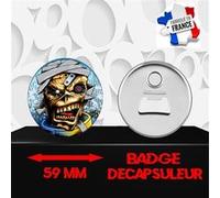 Magnet Décoratif décapsuleur aimanté 59 mm Groupe Rock IRON MAIDEN 337 G