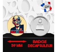 Magnet Décoratif décapsuleur aimanté 59 mm Groupe Rock IRON MAIDEN 339 G