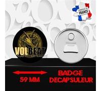 Magnet Décoratif décapsuleur aimanté 59 mm Groupe Rock VOLBEAT 420 G